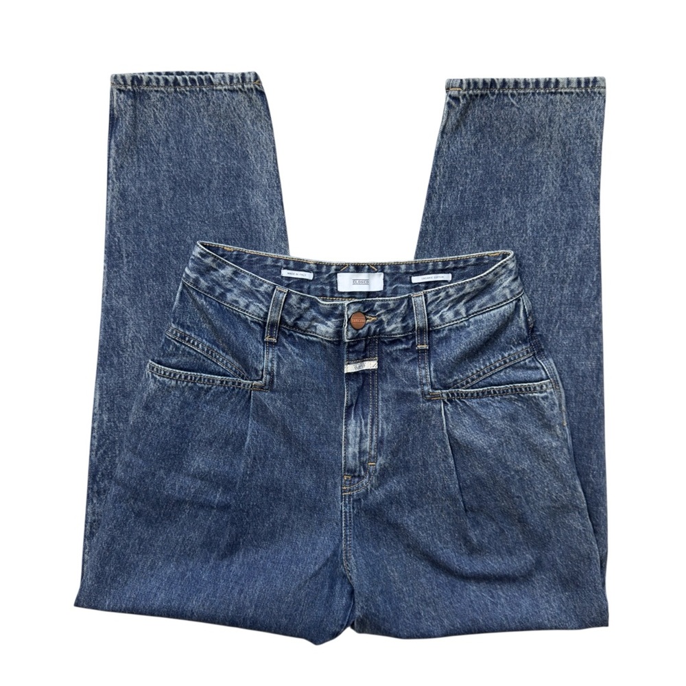 Closed "Pearl" High Waisted Jeans in Dark Blue 26 - Picture 11 of 12
